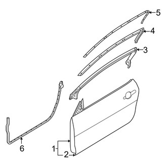 Ford OE - Door & Components (Base / Boss 302 / GT / Shelby GT500 Coupe)