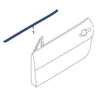 Ford OE - Front Left Outer Door Window Belt Weatherstrip