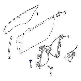 Ford OE - Window Regulator Nut