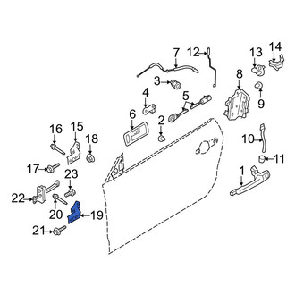 Ford OE - Front Lower Door Hinge