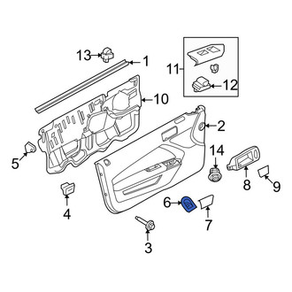 Ford OE - Front Right Door Lock Knob Bezel