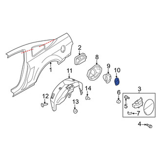 Ford OE - Rear Fuel Filler Housing Bracket