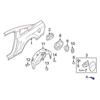 Ford OE - Fuel Filler Door Screw