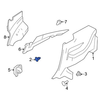 Ford OE - Upper Quarter Panel Trim Panel Clip