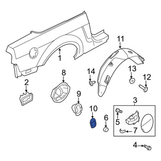 Ford OE - Rear Fuel Filler Housing Bracket