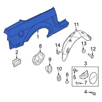 Ford OE - Rear Left Outer Quarter Panel