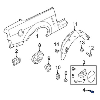 Ford OE - Fuel Filler Door Screw