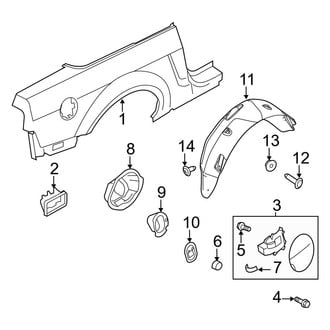 Ford OE - Quarter Panel & Components (Base / GT / Shelby GT500 Convertible)