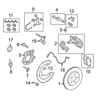 Ford OE - Rear Suspension - Brake Components