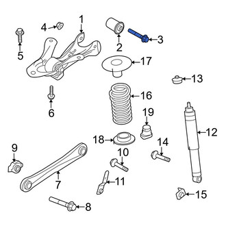 Ford OE - Rear Upper Suspension Control Arm Bolt