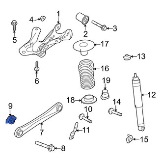 Ford OE - Rear Lower Suspension Control Arm Nut