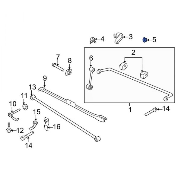 Suspension Stabilizer Bar Bracket Nut