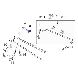 Ford OE - Lower Suspension Strut Nut