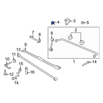 Ford OE - Rear Suspension Stabilizer Bar Bracket Bolt
