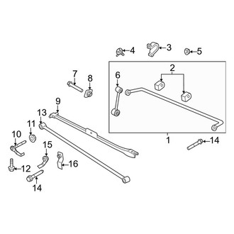 Ford OE - Rear Suspension - Stabilizer Bar & Components