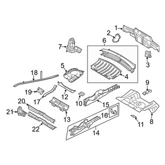 Ford OE - Rear Body & Floor - Rear Body (Base / GT / Shelby GT500 Convertible)