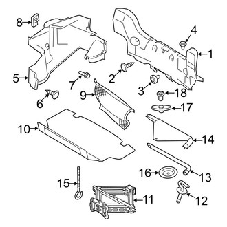 Ford OE - Rear Body & Floor - Interior Trim (Base / GT / Shelby GT500 Convertible)
