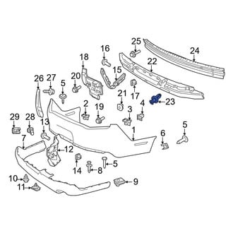 Ford OE - Rear Bumper Impact Absorber Clip