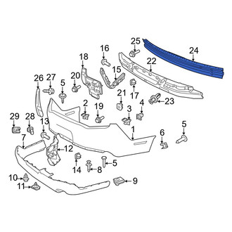Ford OE - Rear Bumper Impact Bar