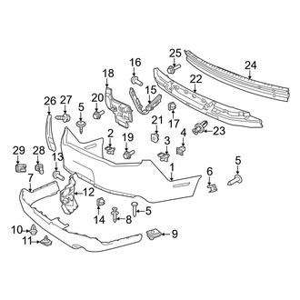 Ford OE - Rear Bumper - Bumper & Components