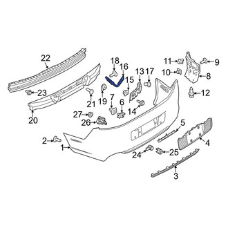 Ford OE - Left Bumper Cover Reinforcement