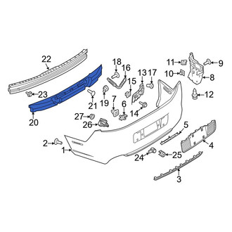 Ford OE - Rear Bumper Impact Absorber