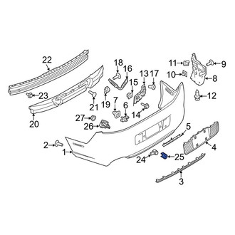 Ford OE - Rear Left Outer Parking Aid Sensor Housing