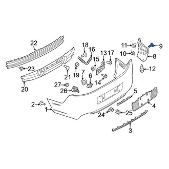 Ford OE - Hood Release Cable Screw