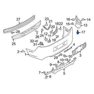 Ford OE - Headlight Fastener Clip
