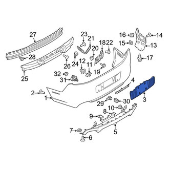 Ford OE - Rear License Plate Light Panel