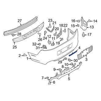 Ford OE - Rear Bumper Trim