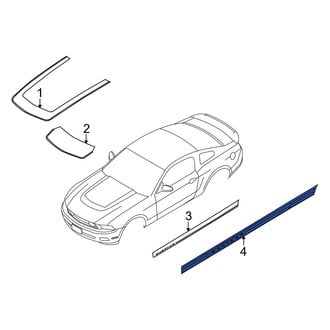 Ford OE - Left Trim Stripe Tape