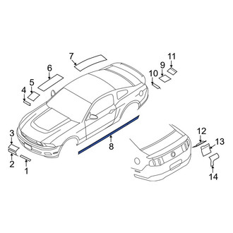 Ford OE - Left Trim Stripe Tape