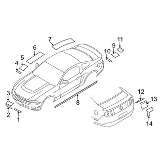 Ford OE - Stripe Tape (Type 1), (Shelby GT500)