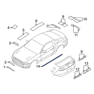 Ford OE - Right Trim Stripe Tape