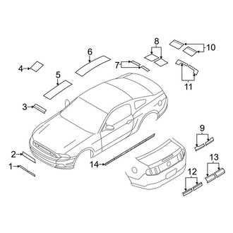 Ford OE - Stripe Tape (Type 3), (Shelby GT500)