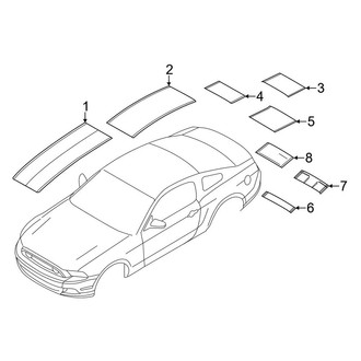 Ford OE - Stripe Tape (Over the Top Racing Factory Package), (Shelby GT500)