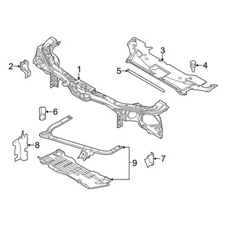 Ford OE - Radiator Support (W/O Super Cooling)