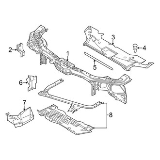Ford OE - Radiator Support (With Super Cooling)