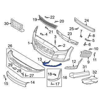 Ford OE - Front Right Inner Bumper Trim