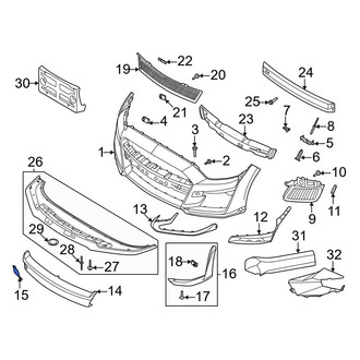 Ford OE - Front Jack Plug Cover