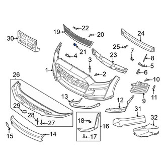 Ford OE - Console Nut
