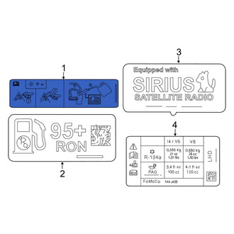 Ford OE - Fuel Information Label