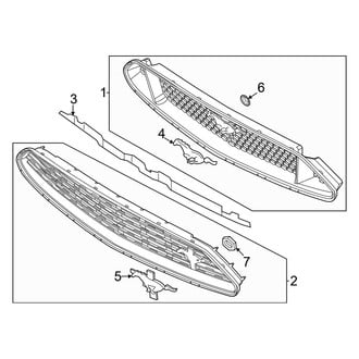 Ford OE - Front Bumper & Grille - Grille & Components (Base / GT / GT Premium 5.0L)