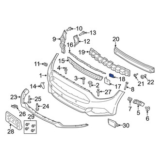 Ford OE - Front Left Radiator Support Air Deflector Clip
