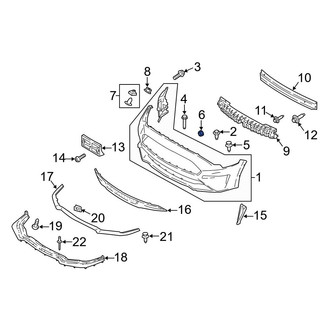 Ford OE - Bumper Cover Nut