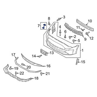 Ford OE - Front Left Bumper Cover Support Rail Bracket