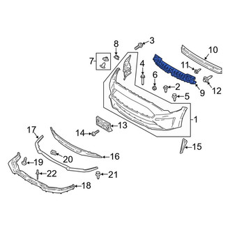 Ford OE - Front Bumper Impact Absorber