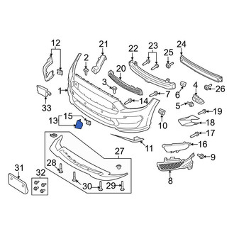 Ford OE - Front Left Jack Plug Cover