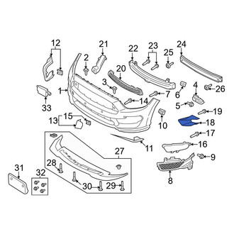 Ford OE - Front Right Upper Radiator Support Air Deflector